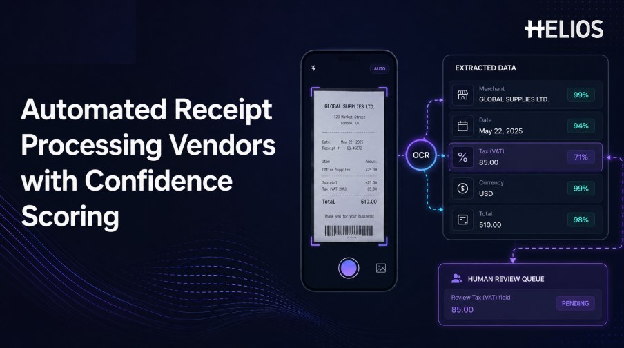 Vendors Automated Receipt Processing Confidence Scoring: What to Compare